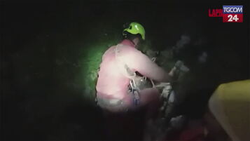 Rešen speleolog, ujet v jami pri Cuneu