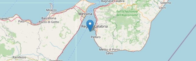Terremoto nello Stretto di Messina: magnitudo 2.7
