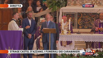 Funerali carabinieri uccisi, "Un sogno l'Arma, volate in alto"