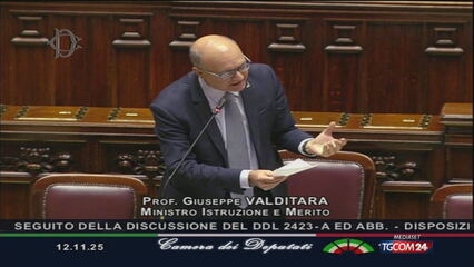 Educazione sessuale, Valditara contro le opposizioni: "Sfruttate i femminicidi" | Bagarre alla Camera