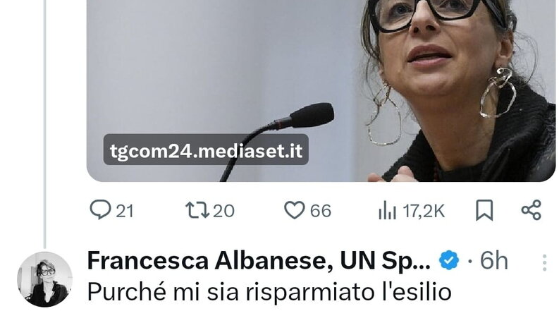 Firenze, Albanese ironizza dopo il no del sindaco Funaro alla cittadinanza: "Purché mi sia risparmiato l'esilio perpetuo..."