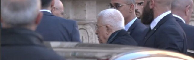 Abu Mazen a Palazzo Chigi per l'incontro con il premier Meloni