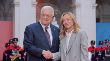 Visita di Abu Mazen a Roma: prima Chigi, poi Atreju
