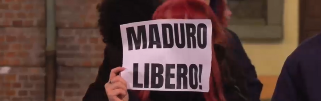 I manifestanti pro Maduro in Italia: il dittatore inneggiato come eroe da liberare