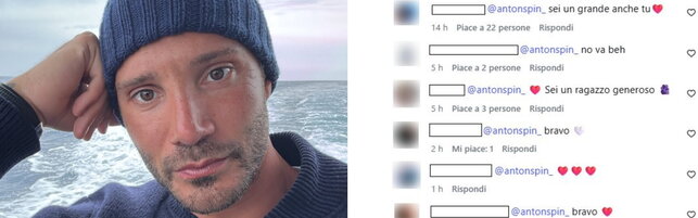 Stefano De Martino, dopo la morte del padre arriva il gesto social di Antonino Spinalbese