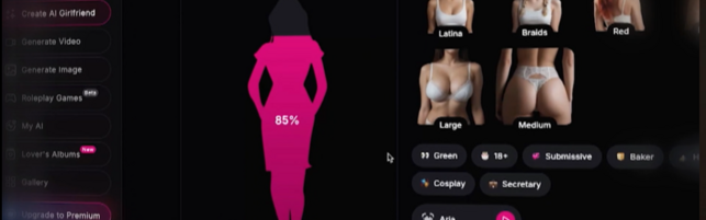 Derive dell’AI, ecco la fidanzata virtuale che dice sempre di sì