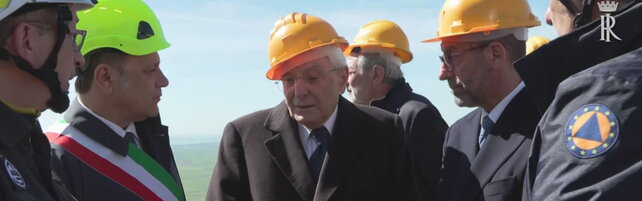 Mattarella a Niscemi tra sfollati e zona rossa