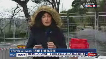 Frana a Silvi, il maltempo potrebbe peggiorare la situazione