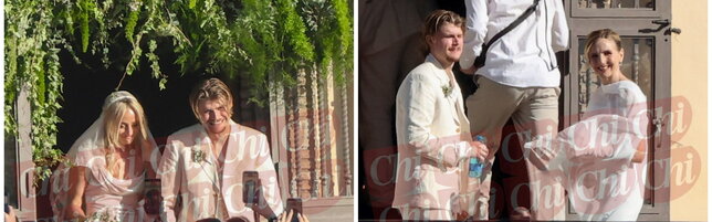 Lorella Cuccarini al matrimonio del figlio Giorgio: una cerimonia "da fiaba"