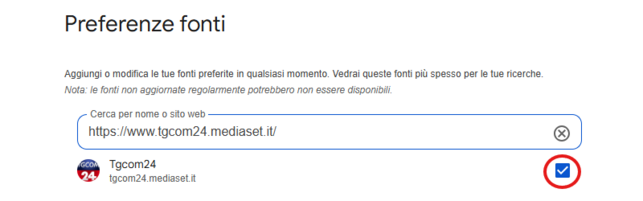 Google lancia le "Fonti Preferite": ecco come decidere la tua rassegna stampa