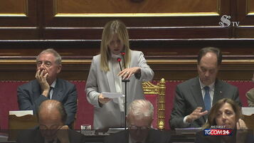 Giorgia Meloni al Senato: "Messe in atto strategie per arginare la migrazione giovanile"