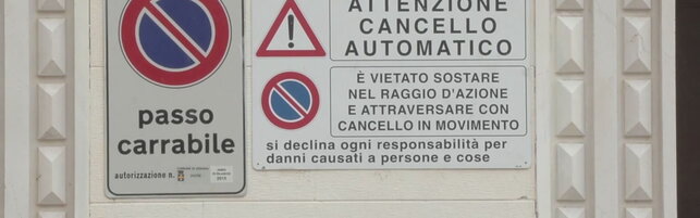 A Verona passo carrabile solo con la 