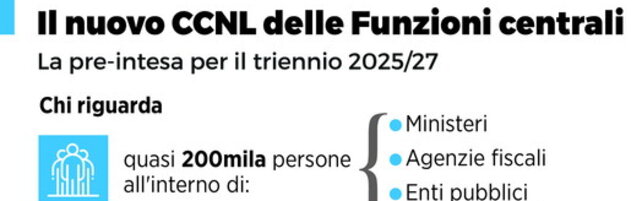 Anteprima: Il nuovo CCLN delle Funzioni centrali