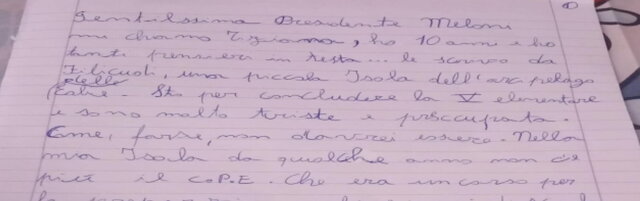 Meloni accoglie la richiesta di una studentessa di Filicudi
