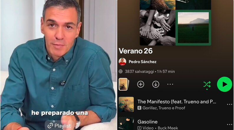 Anteprima: Sánchez va in vacanza a Lanzarote nonostante la crisi migratoria e posta sui social la "p…