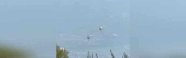 Anteprima: Due elicotteri antincendio si sono scontrati in Grecia