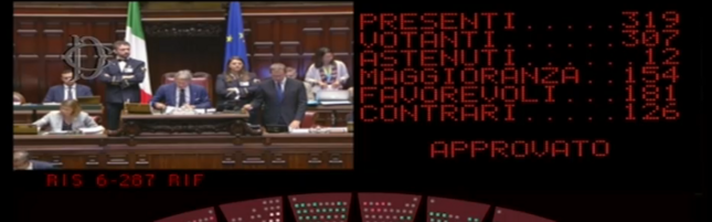 Copertina: Via libera allo scostamento di bilancio chiesto dal ministro Giorgetti