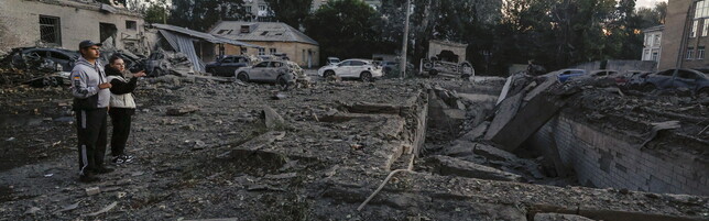 Anteprima: Raid russo su Kiev: le immagini della devastazione