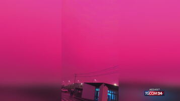 Fenomeno del cielo rosso in Cina legato all'inquinamento