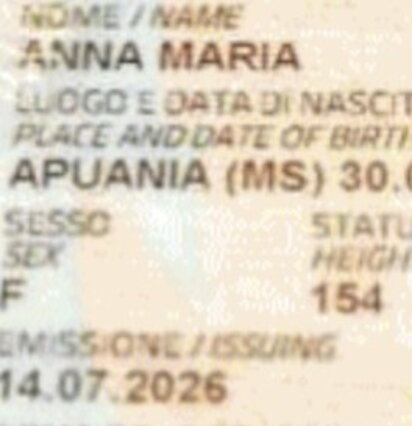 Errore nella carta d'identità sostituisce Carrara con Apuania