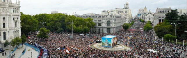 Anteprima: Spagna: decine di migliaia di persone scese a protestare a Madrid