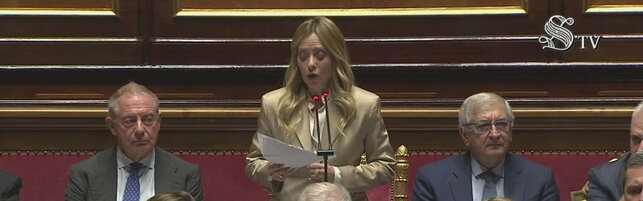 Meloni: "Chi ci accusa di essere un governo di guerrafondai mente sapendo di farlo"