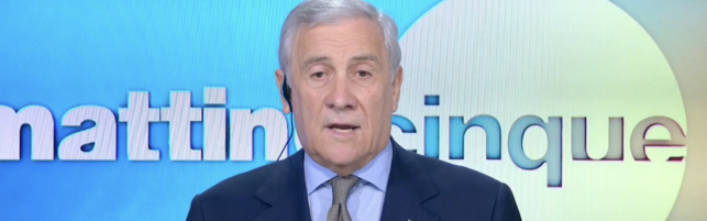 Manovra, Tajani a “Mattino Cinque”: “No tax area per giovani fino a 35 anni ed esenzione bollo per prime auto”