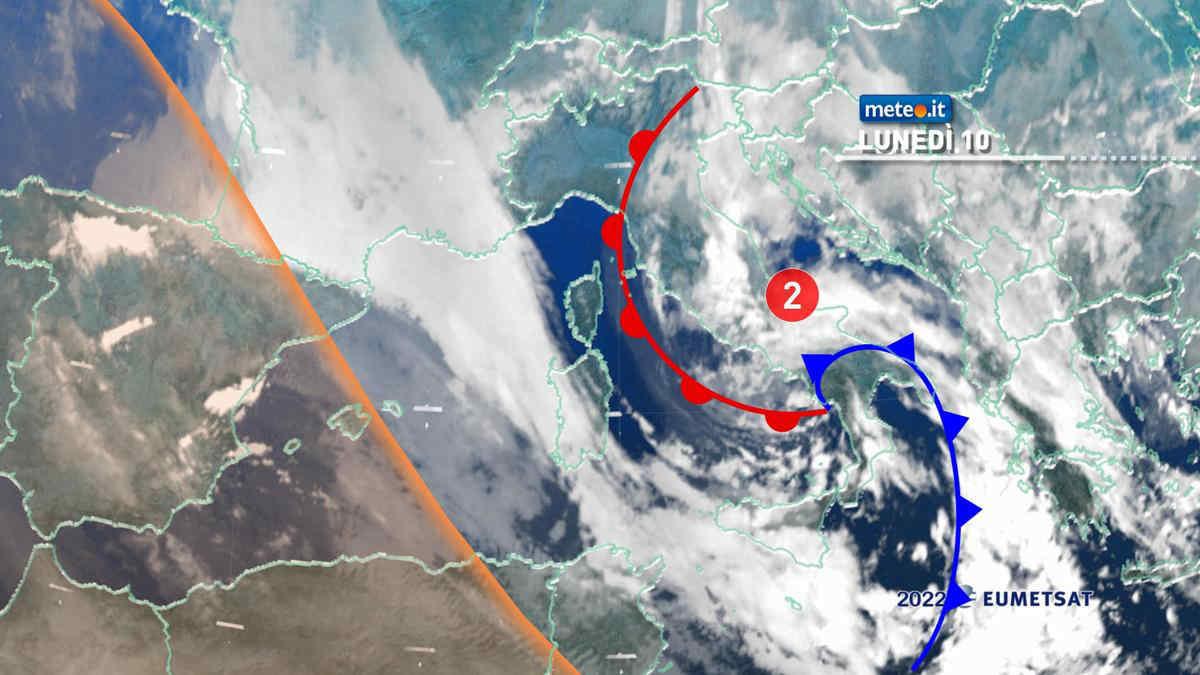 Meteo, maltempo al Centro-Sud: neve abbondante e venti di burrasca